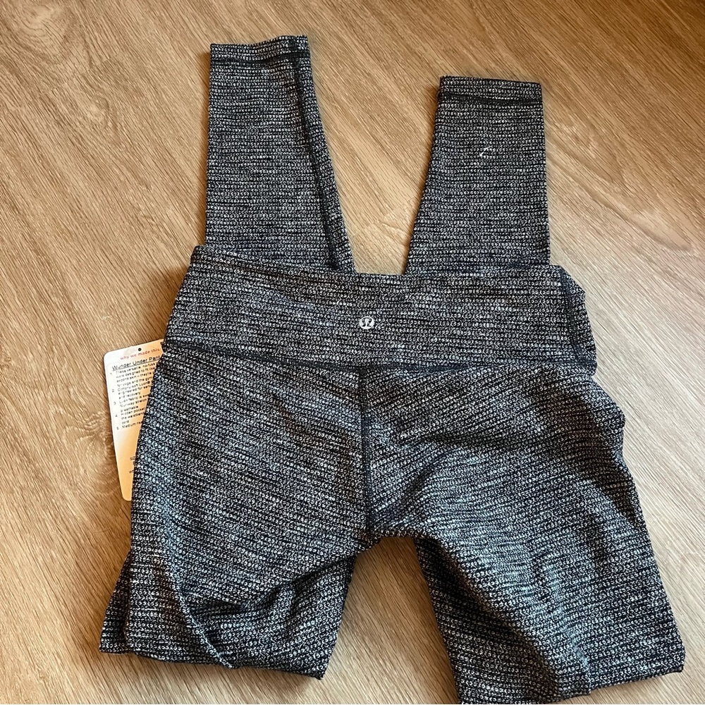 lululemon athletica Black & White Space-Dye High-Rise Leggings